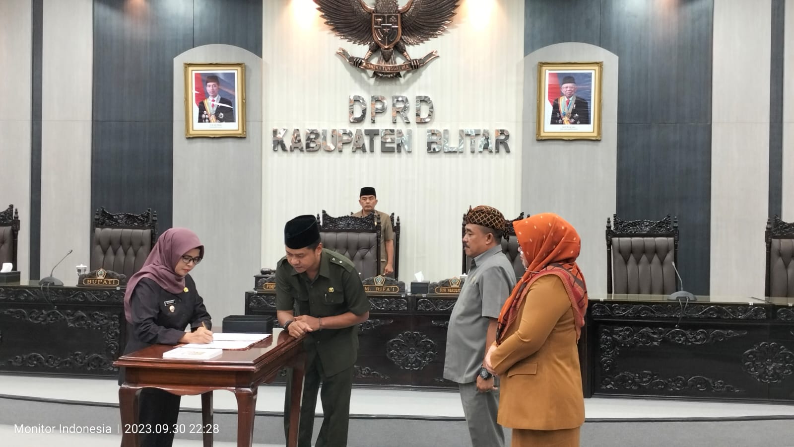 DPRD Kabupaten Blitar Tandatangani Persetujuan Perubahan APBD Tahun Anggaran 2023*