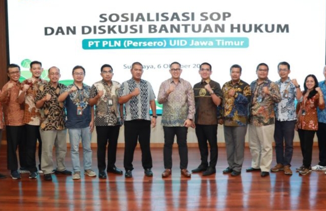 Sosialisasi SOP dan Diskusi Bantuan Hukum PT PLN IUD Jatim