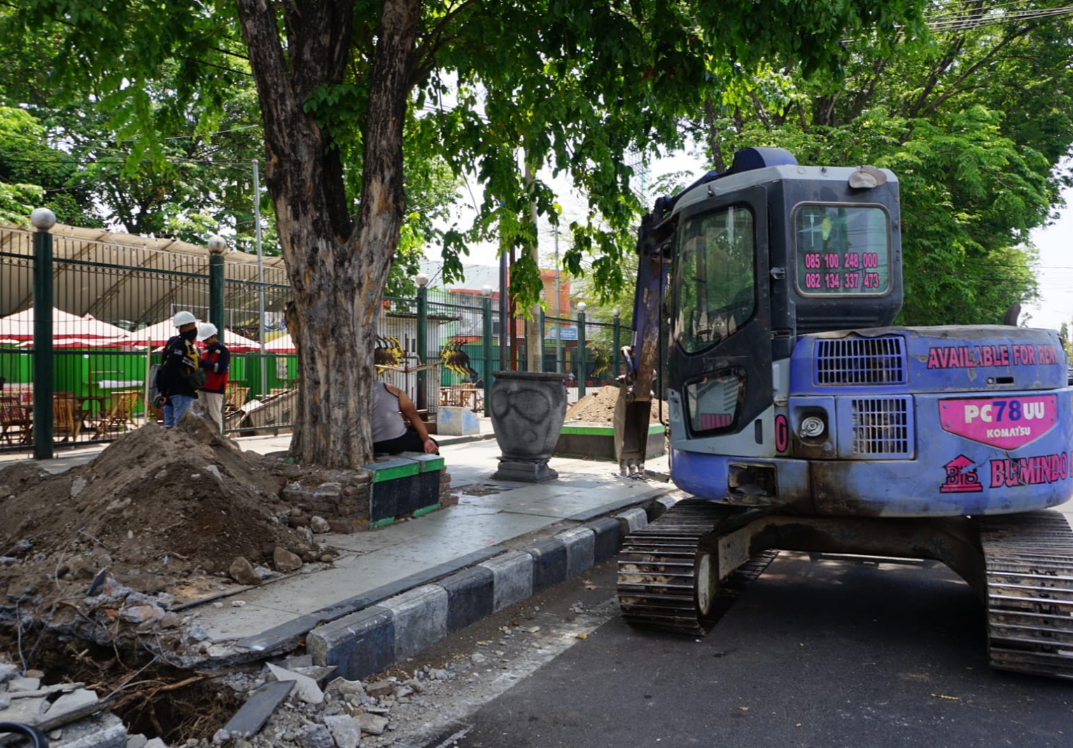Pemkab Sidoarjo Revitalisasi Trotoar Stadion Gelora Delta, Target Rampung Akhir 2023