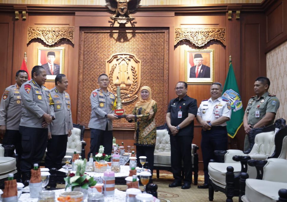 Kapolda Jatim Siap Bersinergi Dukung Program Pemprov Jatim
