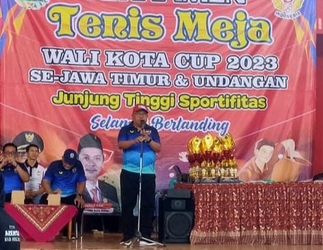 Wali Kota Blitar Buka Turnamen Tenis Meja Wali Kota Cup 2023