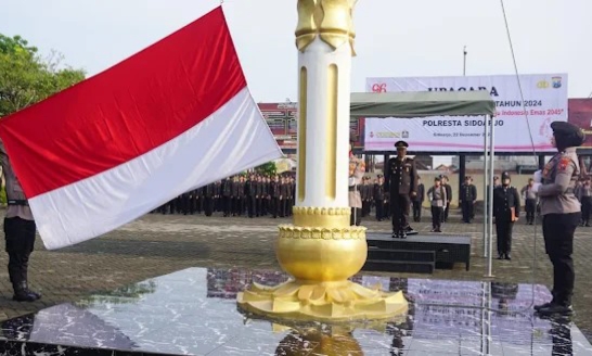 Polresta Sidoarjo Gelar Upacara Hari Ibu ke-96