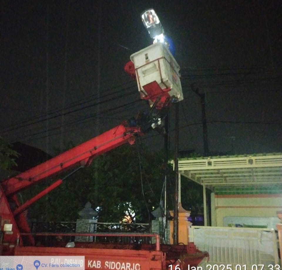 Dishub Kabupaten Sidoarjo Buka Layanan Pengaduan PJU