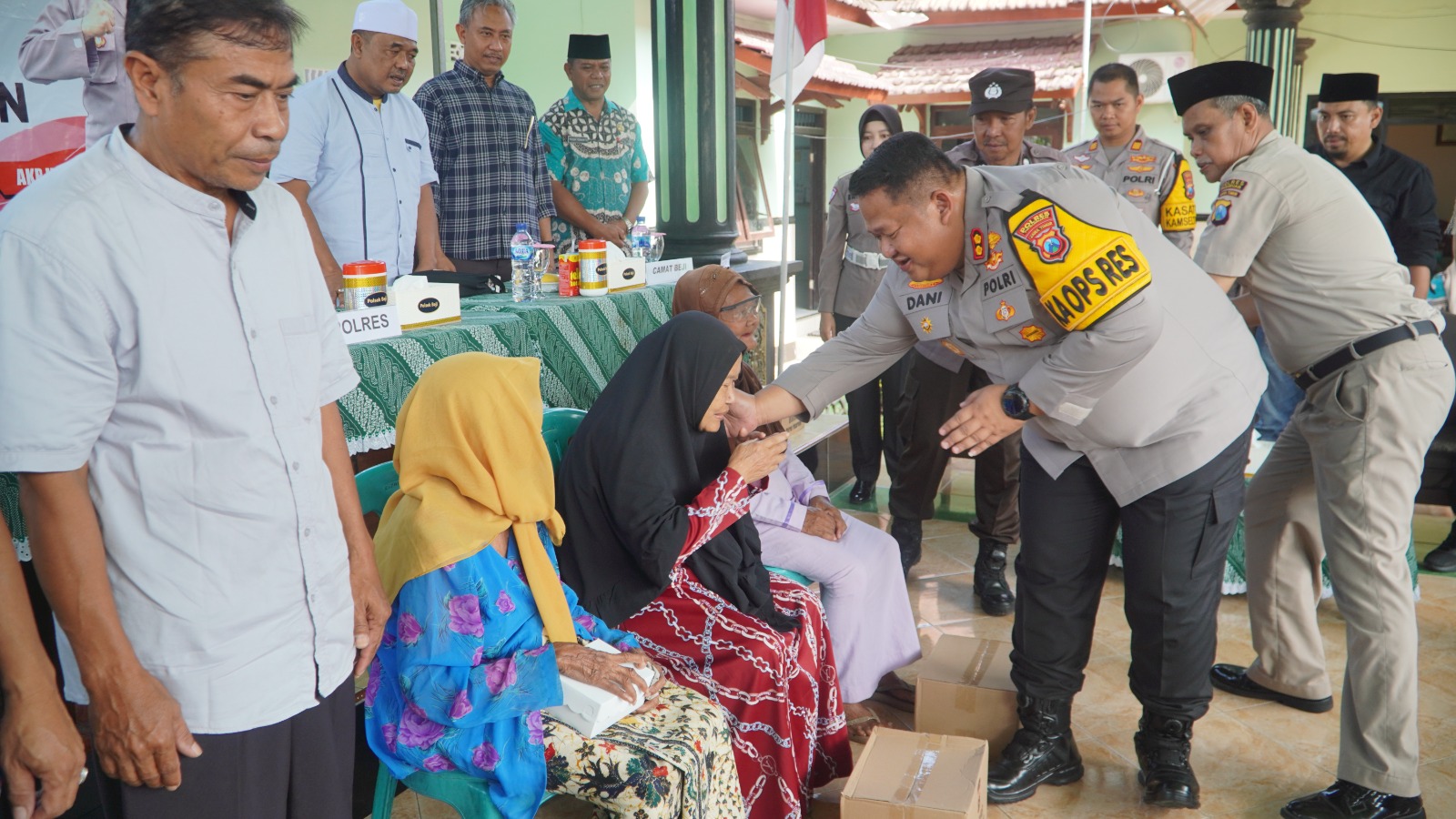 Polres Pasuruan Gelar Bansos Sambut Ramadhan di Masjid Roudhotul Hikmah