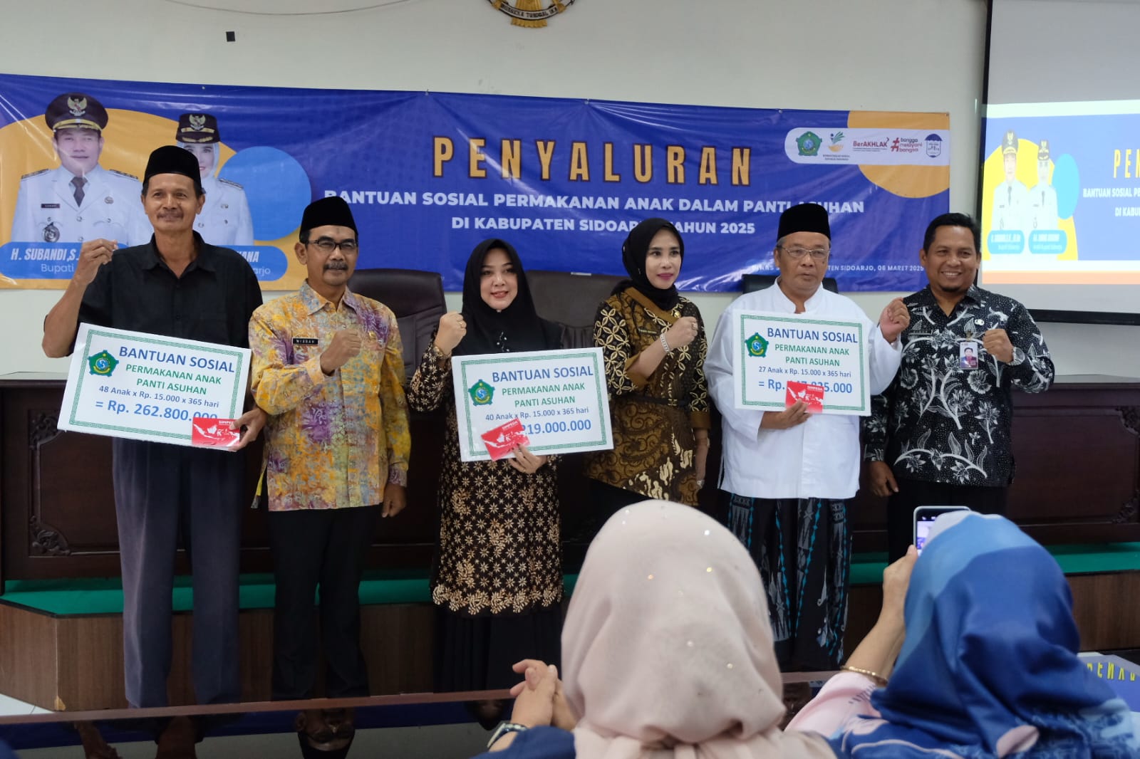 1.175 Anak Yatim di Kabupaten Sidoarjo Terima Bantuan Permakanan