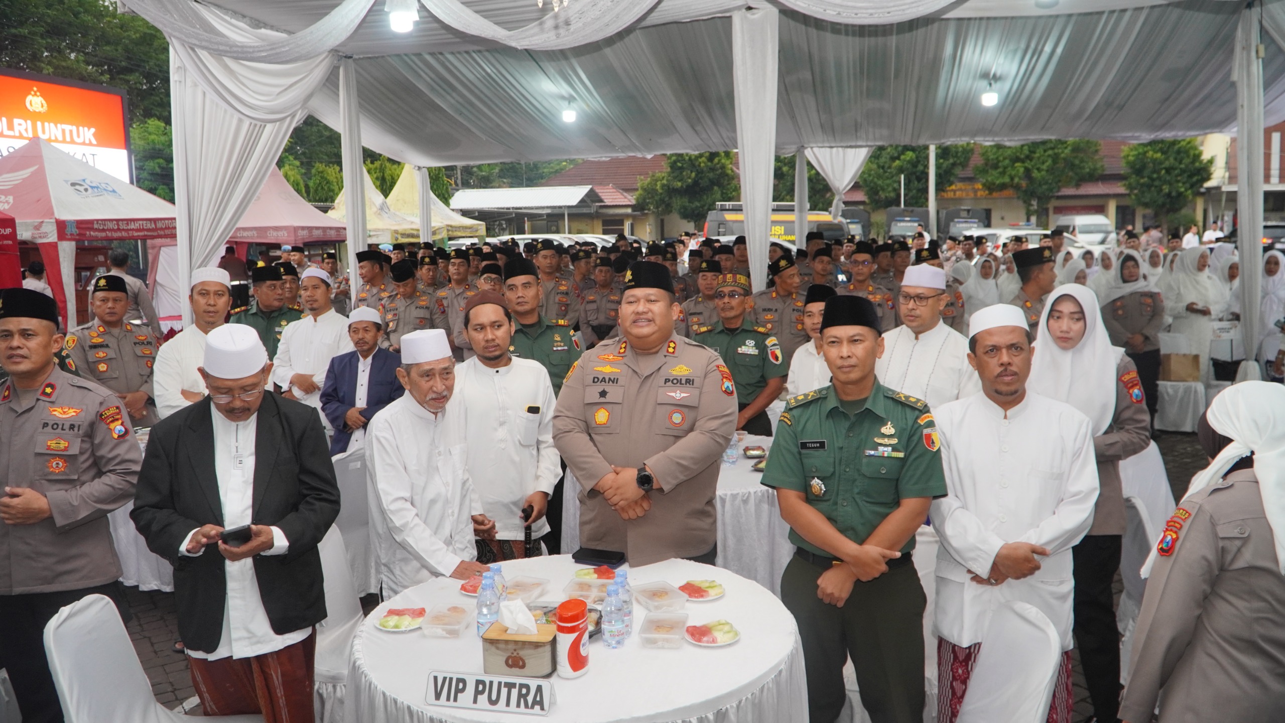Buka Puasa Bersama di Polres Pasuruan, Momen Silahturahmi tingkatkan sinergitas dan Penguatan Iman