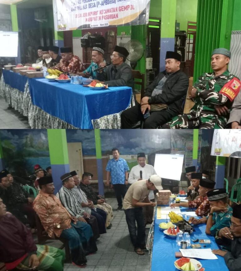 Perubahan penetapan APBDES tahun 2025 kepala desa Jeruk Purut gelar Musdesus
