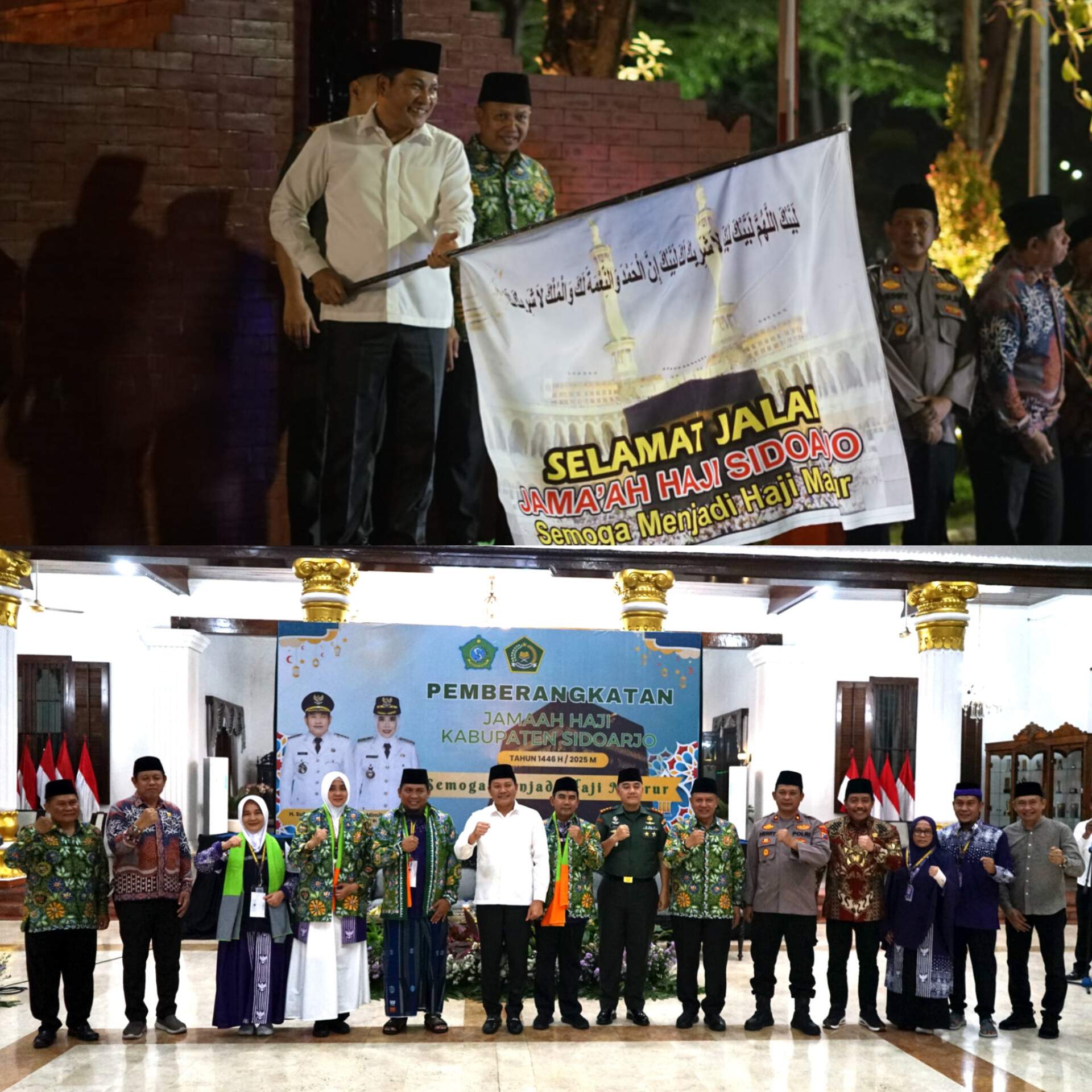 Bupati Sidoarjo Lepas Jamaah Haji Kloter 93, Yang Terakhir dari Pendopo