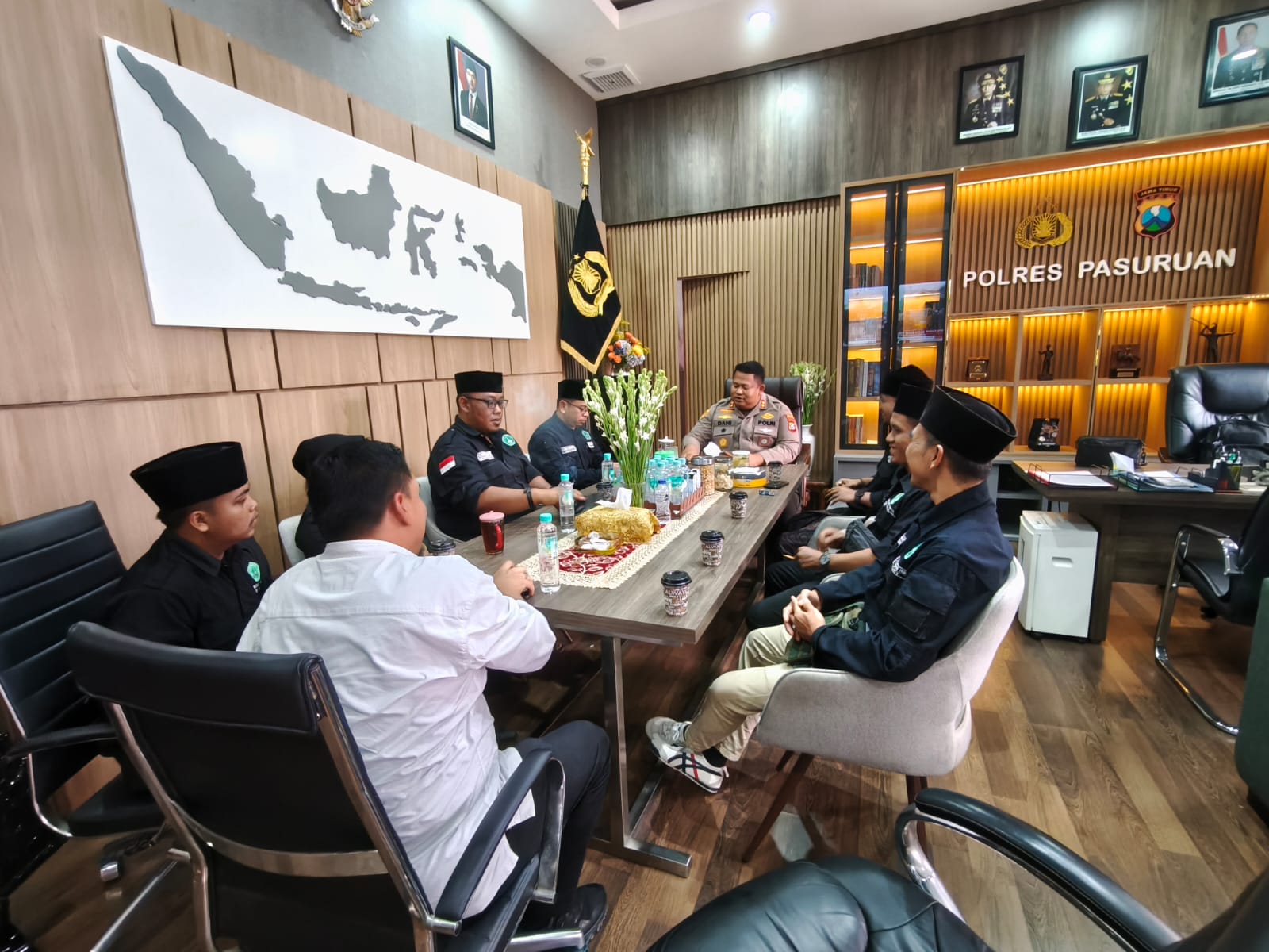 Kapolres Gandeng Pagar Nusa Bangil Jaga Kondusivitas Pasuruan