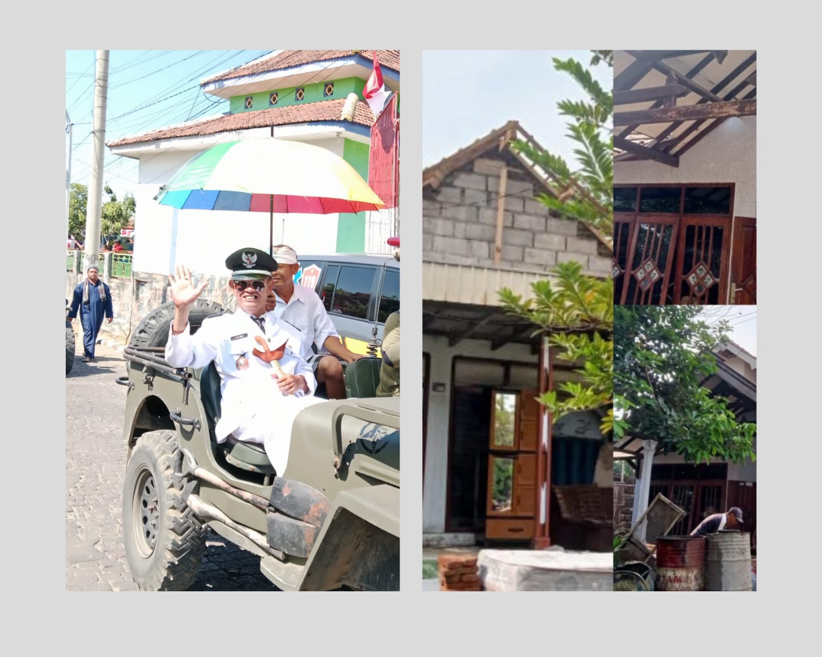 Berhasil tuntaskan bedah rumah milik 5 warga oleh kades terbeken H. Selamet