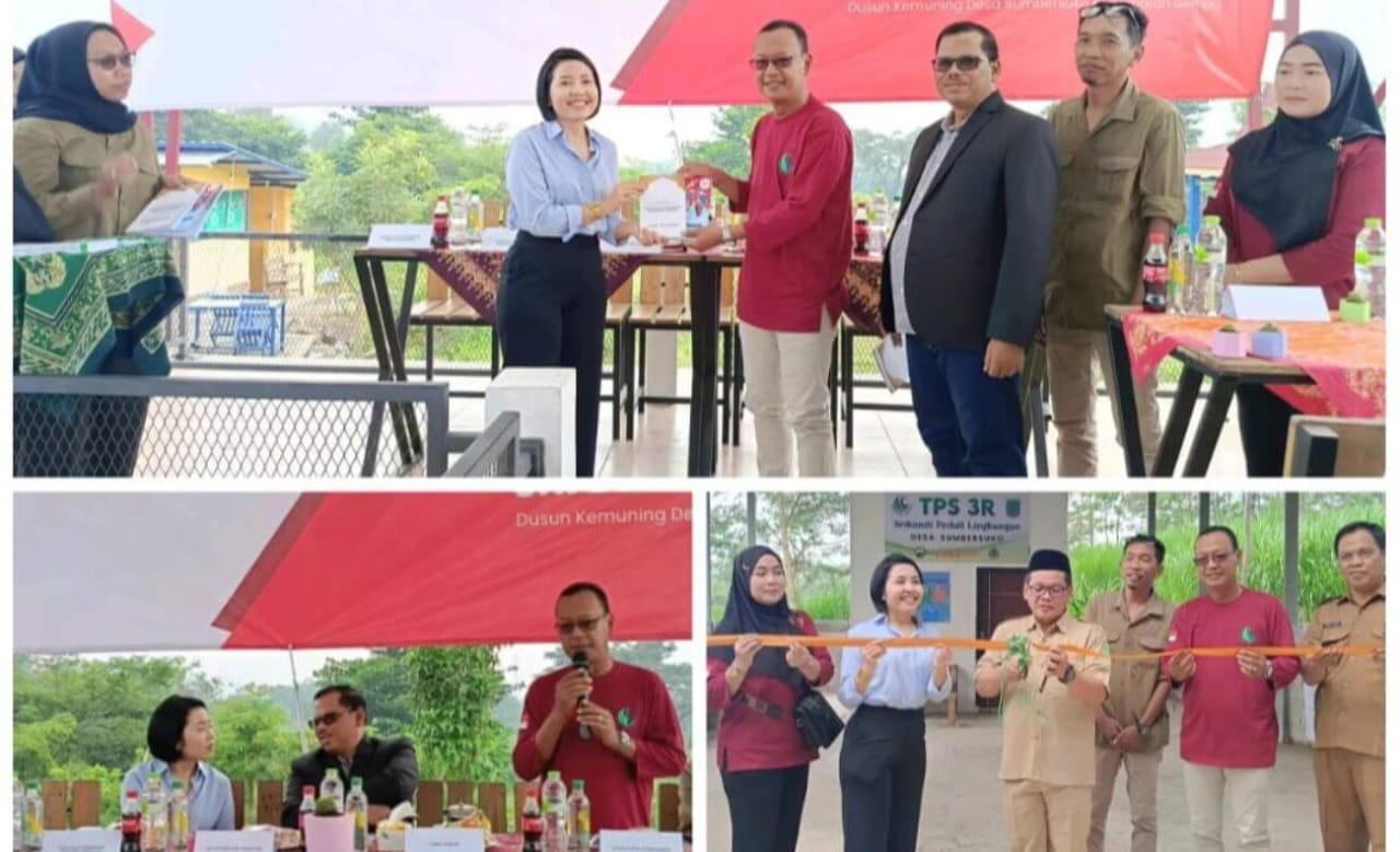 Lounching penyerahan bank sampah pada Desa Sumbersuko digelar oleh Coca Cola Europacific Partners Indonesia