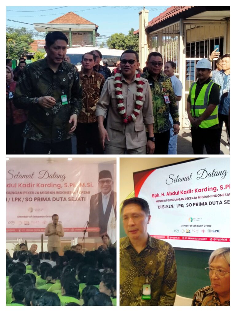 Menteri P2MI Karding Abdul Kadir Kunjungi Gempol Pasuruan Untuk Tegaskan Dokumen Resmi dan Keterampilan Pekerja Migran