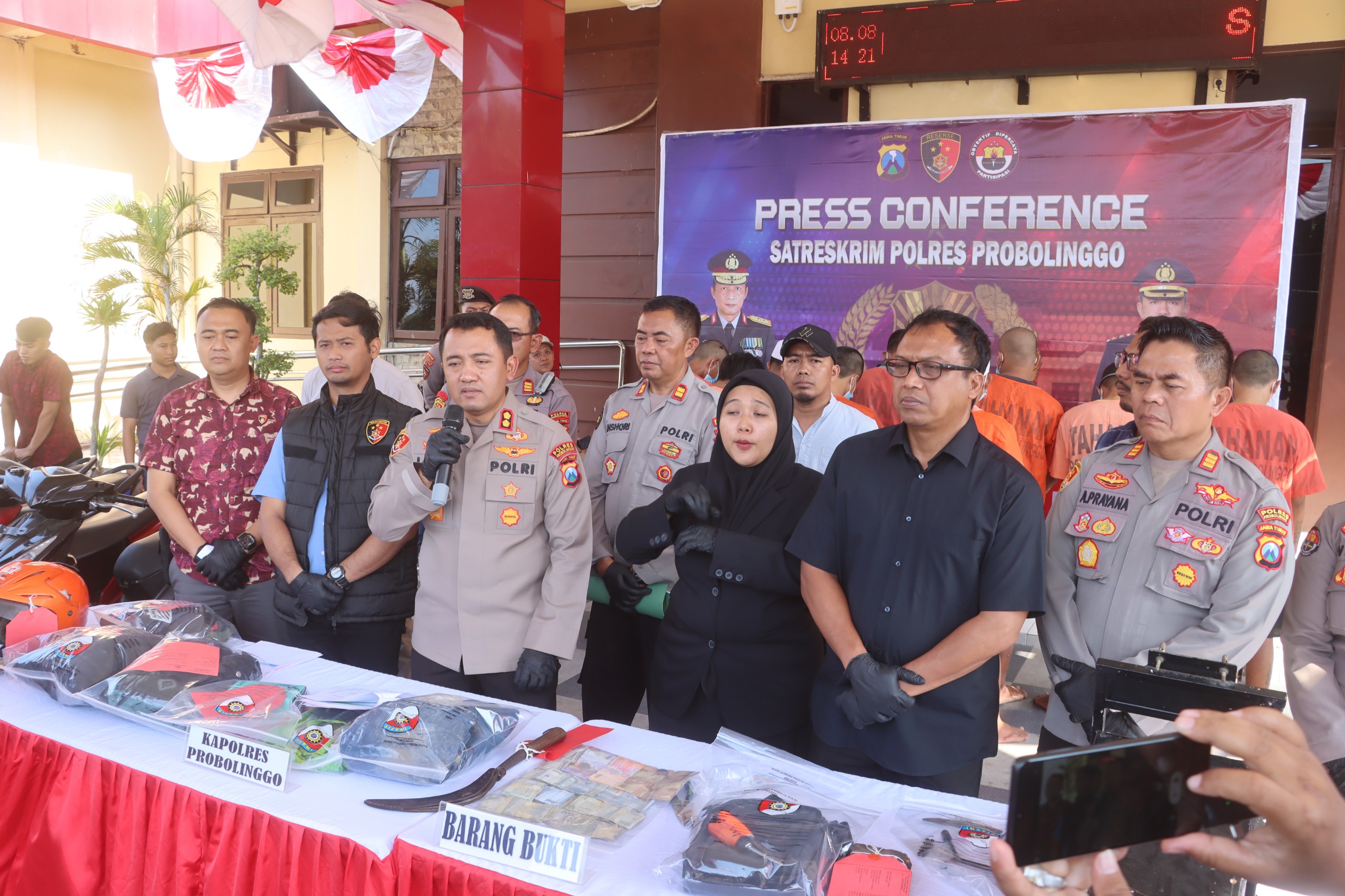 Polres Probolinggo Amankan 9 Orang Tersangka Kasus 3C Selama Juli 2025