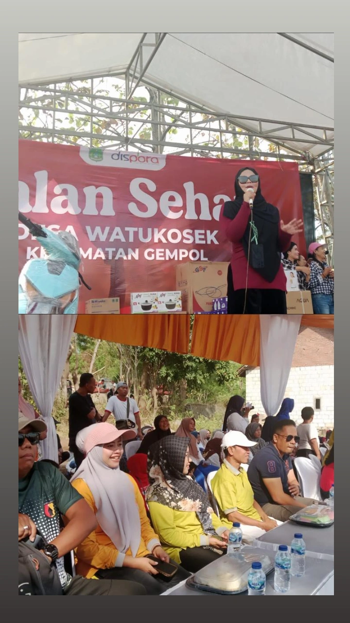 Semarak HUT RI ke – 80 : Abah Siril bersama Hj. Adinda Denisa Wakil DPRD Kabupaten Pasuruan Bagikan Kupon Gratis dengan Hadiah Fantastis di Desa Watukosek