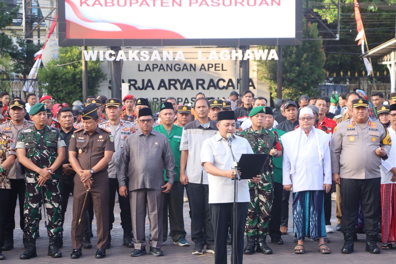 Apel Kebangsaan Dan Do’a Bersama, Kapolres: “Keamanan adalah Tanggung Jawab Kita Bersama”