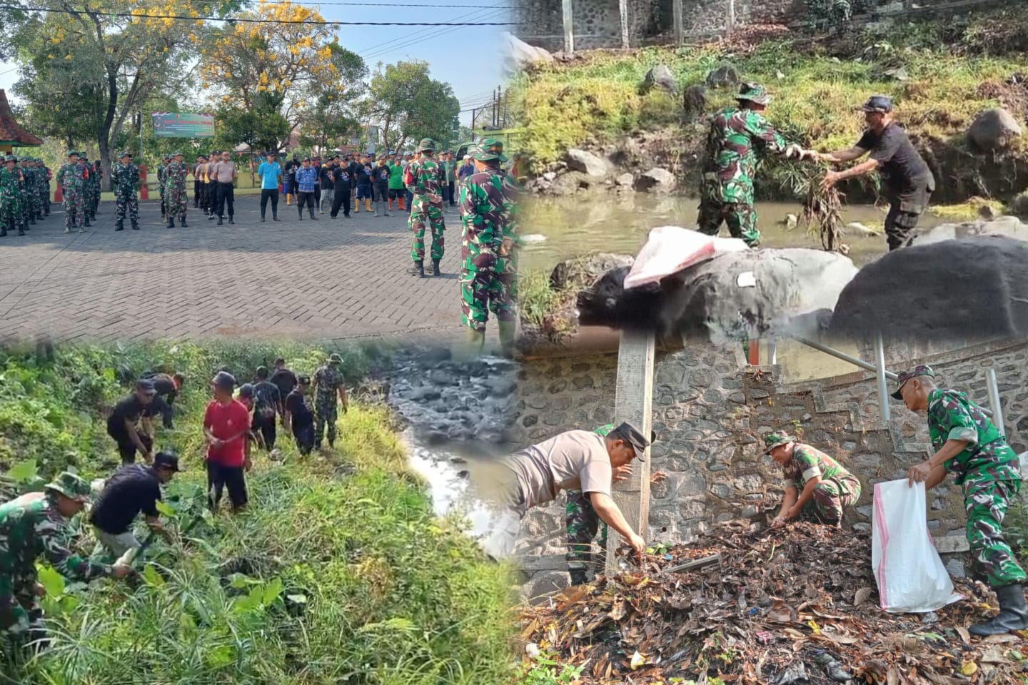 Bersama Rakyat TNI Kuat, Sambut HUT TNI ke-80 Kodim 0819 Pasuruan Gelar Karya Bhakti