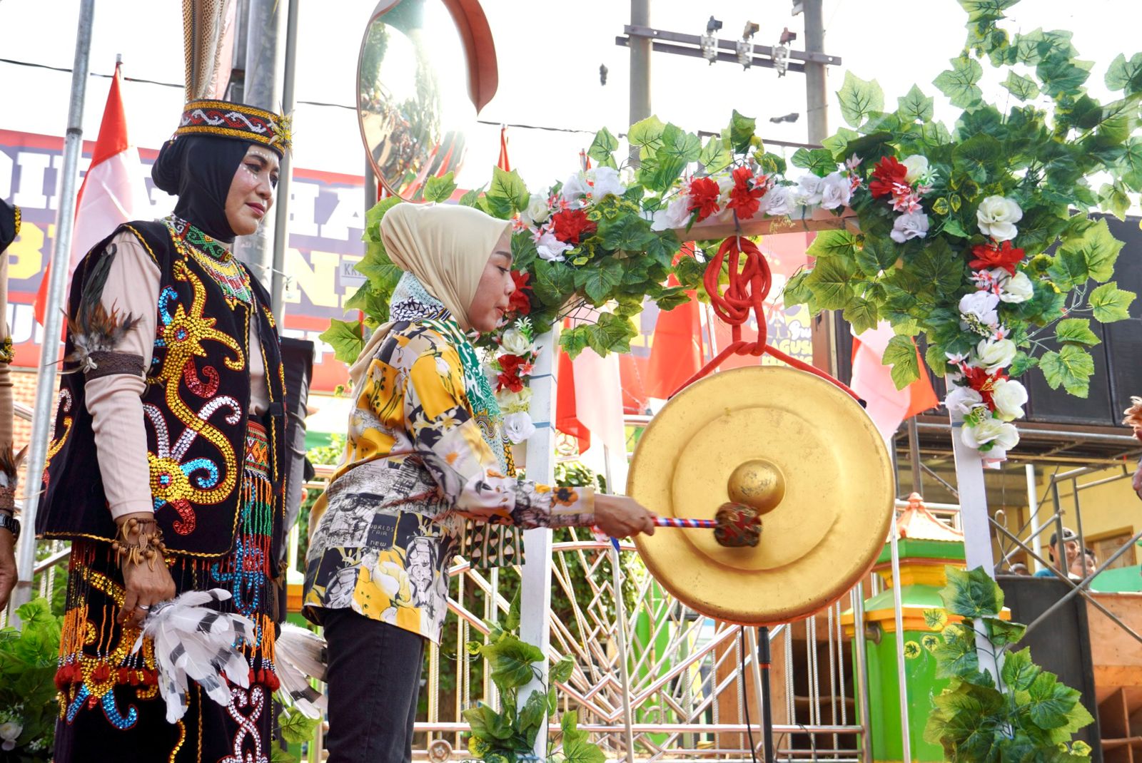 Ketua TP PKK Sidoarjo Sriatun Subandi Membuka Kedungsumur Culture Carnival 2025 : Sidoarjo Harus Berbudaya dan Berkarakter