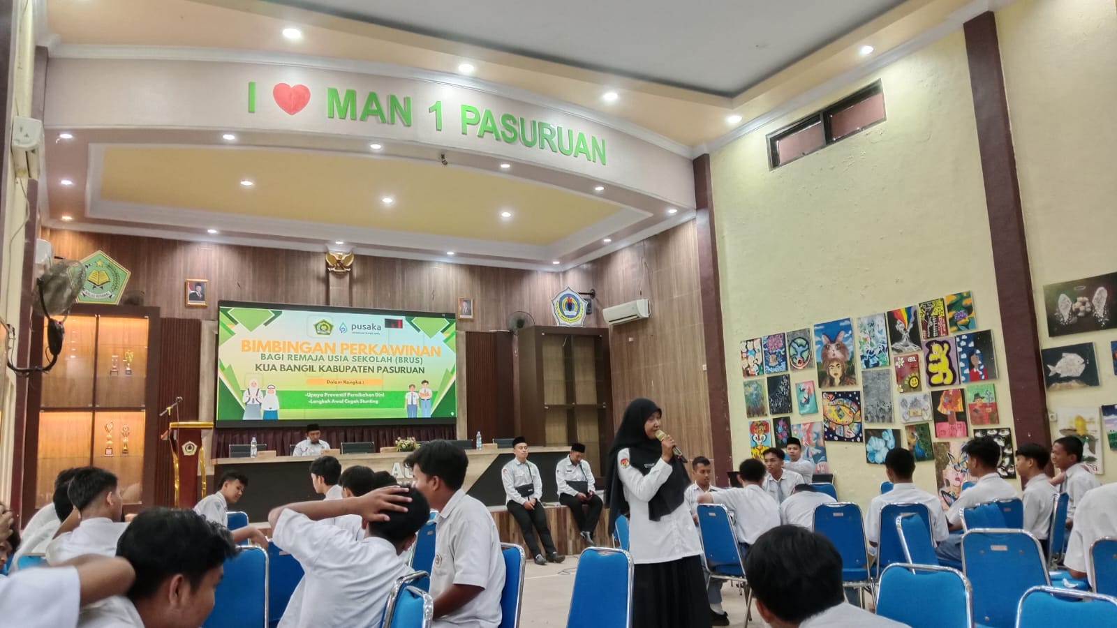 MAN 1 Pasuruan Gelar Bimbingan Perkawinan Bagi Remaja Usia Sekolah (BRUS) Demi Minimalisir Angka Perkawinan Dini Dan Stunting