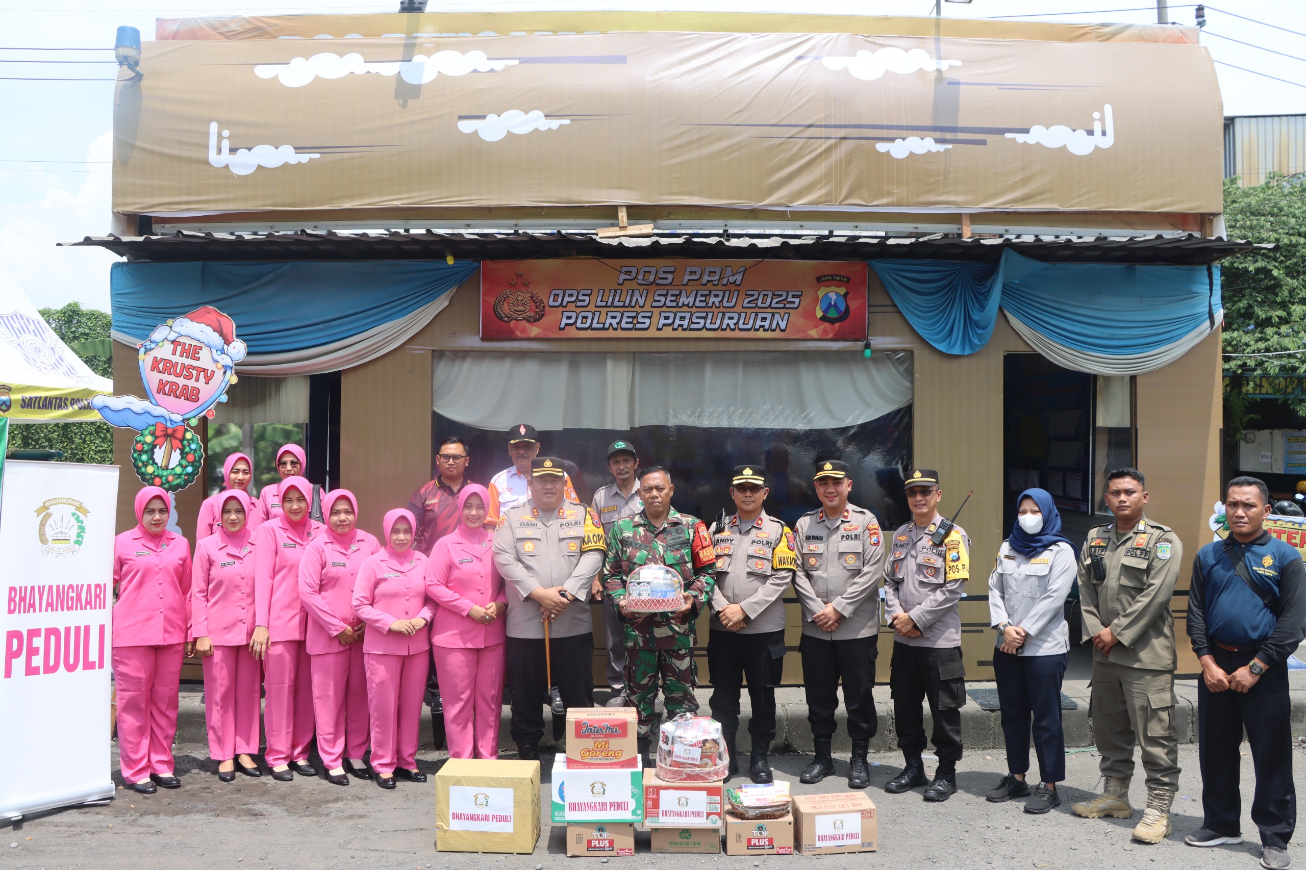 Kapolres Pasuruan Kunjungi Pos Pam : Tingkatkan Keamanan dan Pelayanan Humanis Hadapi Libur Nataru