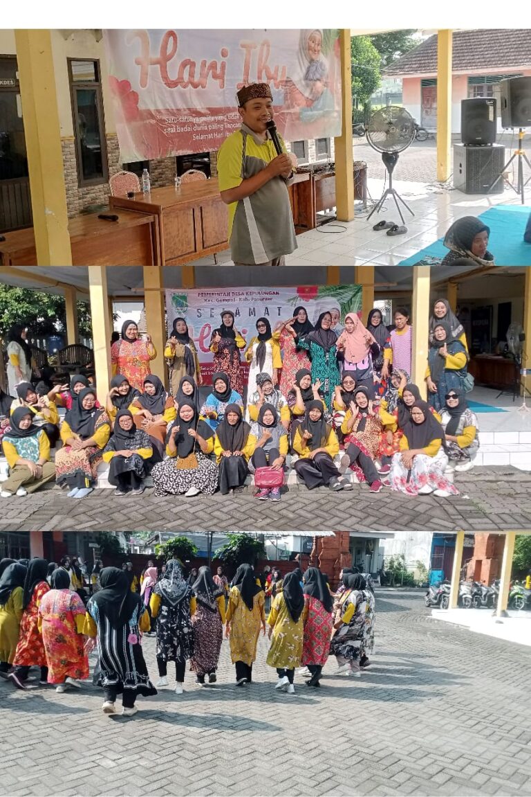 Meriah, dan Penuh Kreatif Ibu – Ibu TP PKK Desa Kepulungan Peringati Hari Ibu