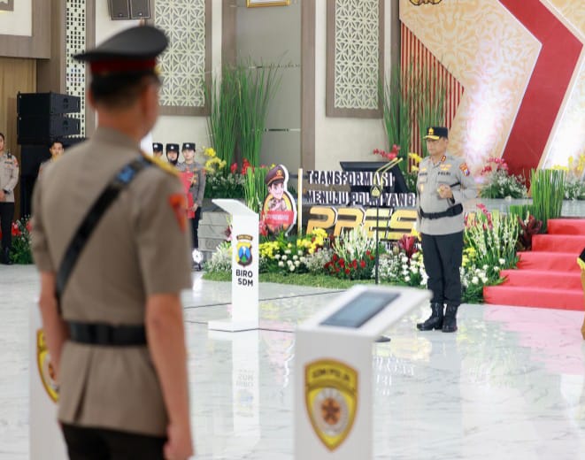 Kapolda Jatim Pimpin Sertijab 28 Pejabat Utama dan Kapolres Jajaran