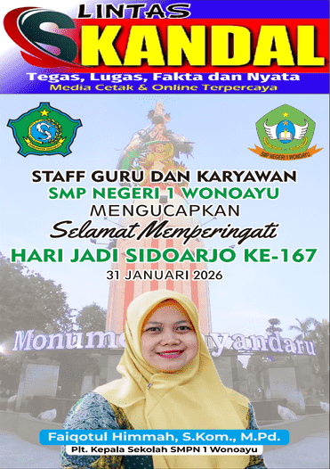 Keluarga Besar SMPN 1 Wonoayu Mengucapkan Selamat Hari Jadi Kabupaten Sidoarjo Ke-167