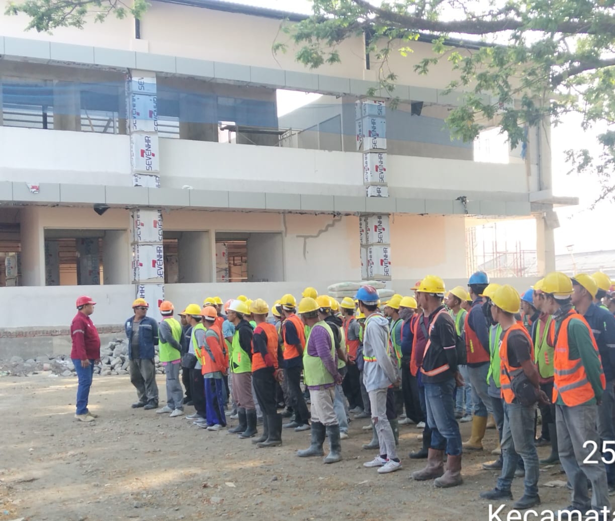 Progres Pembangunan Pasar Kesamben Blitar Capai 65,27 Persen, Menunjukkan Perkembangan Positif